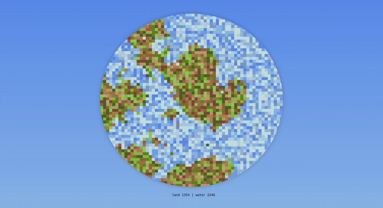 Land or Water running in the browser